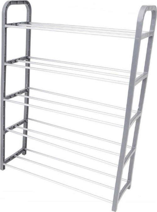 Scarpiera In Plastica 5 Ripiani Livelli Salvaspazio 50x19x68cm Porta Scarpe Casa Casa e cucina/Organizzazione interni/Organizzazione guardaroba/Portascarpe/Scarpiere Trade Shop italia - Napoli, Commerciovirtuoso.it