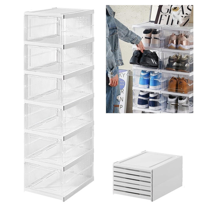 Contenitori Sottolavello E Armadio, Set Organizzatori In Tessuto Ultra Spesso Con Coperchio Trasparente, 86x43x15 Cm, Grigio, Antipolvere - 2