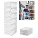 Scarpiera Pieghevole Scarpe Richiudibile 6 Contenitori Salvaspazio 105x25.5x34.5cm