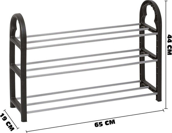 SCARPIERA SALVASPAZIO 3 RIPIANI FINO A 10 PAIAI DI SCARPE NEW DESIGN 65X44X19 CM  Trade Shop italia - Napoli, Commerciovirtuoso.it