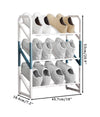 Scarpiera Scaffale Organizer Salvaspazio A 3 Ripiani Scarpe Impilabile 53x45x18c