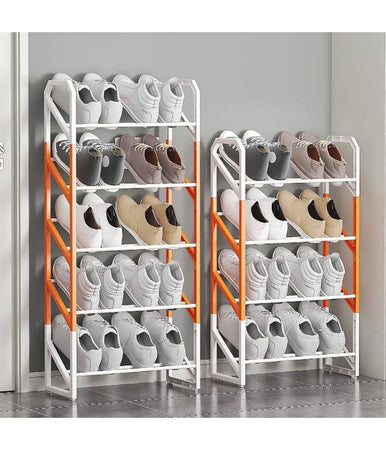 Scarpiera Scaffale Organizer Salvaspazio A 3 Ripiani Scarpe Impilabile 53x45x18c