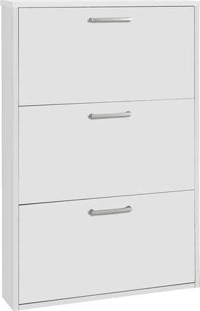 Scarpiera slim in legno 3 ripiani bianco h 100 cm arredamento da interno Casa e cucina/Organizzazione interni/Organizzazione guardaroba/Portascarpe/Scarpiere Decor Space - Altamura, Commerciovirtuoso.it