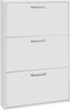 Scarpiera slim in legno 3 ripiani bianco h 100 cm arredamento da interno Casa e cucina/Organizzazione interni/Organizzazione guardaroba/Portascarpe/Scarpiere Decor Space - Altamura, Commerciovirtuoso.it