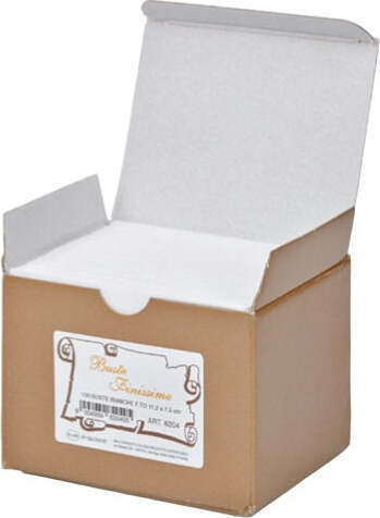 Scatola 100 buste bianche - Bristol - 75 x 112mm - Rex Sadoch Cancelleria e prodotti per ufficio/Carta blocchi e quaderni/Biglietti e cartoncini/Biglietti di auguri Eurocartuccia - Pavullo, Commerciovirtuoso.it