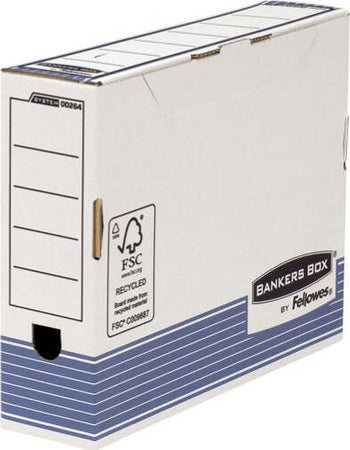 Scatola archivio Bankers Box System - A4 - 26x31 5 cm - dorso 8 cm - Fellowes [multipack] 10 pezzi Cancelleria e prodotti per ufficio/Archivio ufficio e accessori per scrivania/Archivio ufficio/Classificatori/Scatole Eurocartuccia - Pavullo, Commerciovirtuoso.it