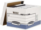 Scatola archivio Bankers Box System - con coperchio - 33 3x28 5x38 cm - bianco - Fellowes [multipack] 10 pezzi Cancelleria e prodotti per ufficio/Archivio ufficio e accessori per scrivania/Archivio ufficio/Classificatori/Scatole Eurocartuccia - Pavullo, Commerciovirtuoso.it