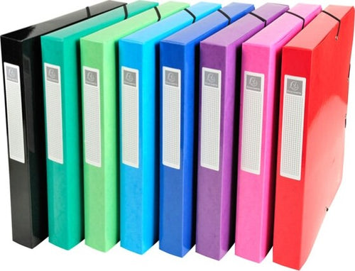 Scatola archivio box Iderama - dorso 40 mm - A4 - 8 colori assortiti - Exacompta [multipack] 8 pezzi Cancelleria e prodotti per ufficio/Archivio ufficio e accessori per scrivania/Archivio ufficio/Classificatori/Scatole Eurocartuccia - Pavullo, Commerciovirtuoso.it