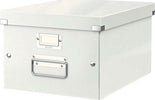 Scatola archivio Click Store - 28 1x20x37cm (A4) - bianco - Leitz Cancelleria e prodotti per ufficio/Archivio ufficio e accessori per scrivania/Archivio ufficio/Classificatori/Scatole Eurocartuccia - Pavullo, Commerciovirtuoso.it