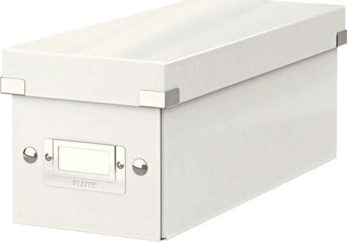 Scatola archivio Click Store - per CD - 14 3x13 6 x35 2 cm - bianco - Leitz Cancelleria e prodotti per ufficio/Archivio ufficio e accessori per scrivania/Archivio ufficio/Classificatori/Scatole Eurocartuccia - Pavullo, Commerciovirtuoso.it