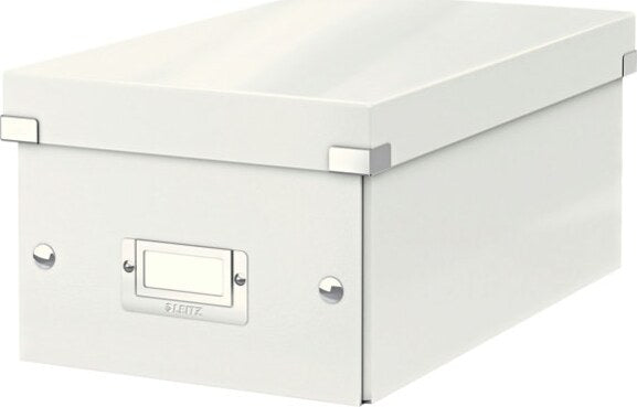 Scatola archivio Click Store - per DVD - 20 6x14 7x35 2 cm - bianco - Leitz Cancelleria e prodotti per ufficio/Archivio ufficio e accessori per scrivania/Archivio ufficio/Classificatori/Scatole Eurocartuccia - Pavullo, Commerciovirtuoso.it