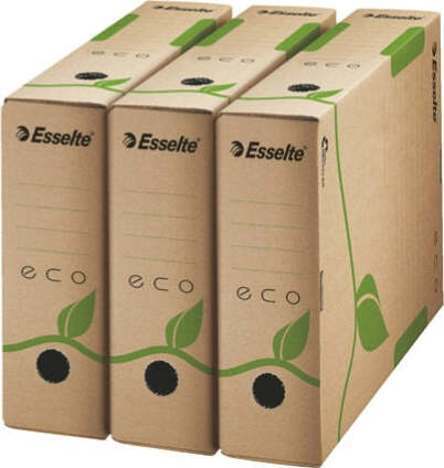 Scatola archivio EcoBox - dorso 8 cm - 32 7x23 3 cm - Esselte [multipack] 25 pezzi Cancelleria e prodotti per ufficio/Archivio ufficio e accessori per scrivania/Archivio ufficio/Classificatori/Scatole Eurocartuccia - Pavullo, Commerciovirtuoso.it