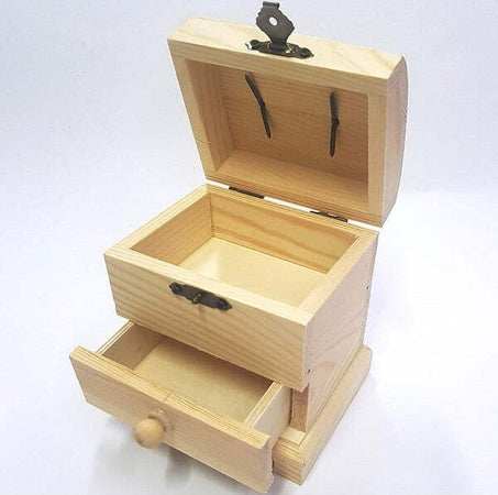 Scatola Baule Legno Cassetto Rf_64889 Portagioie 11x10.5x8cm Cassettiera Casa e cucina/Organizzazione interni/Cofanetti e scatole portagioie/Cofanetti Trade Shop italia - Napoli, Commerciovirtuoso.it