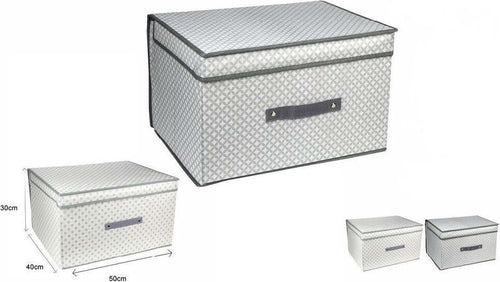 Scatola Box Salvaspazio Portatutto Contenitore Armadi Organizer 50x40x30cm 53028 Casa e cucina/Organizzazione interni/Organizzazione guardaroba/Contenitori sottoletto Trade Shop italia - Napoli, Commerciovirtuoso.it