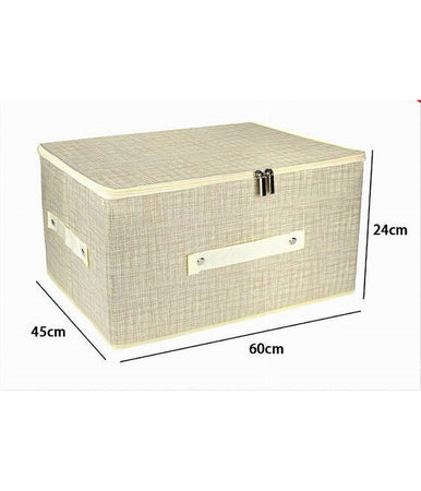 Scatola Box Salvaspazio Portatutto Contenitore Organizer Cerniera 60x45x24cm 79418