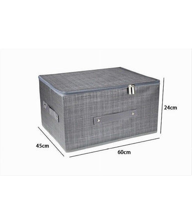 Scatola Box Salvaspazio Portatutto Contenitore Organizer Cerniera 60x45x24cm 79418