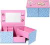 Scatola Cofanetto Porta Gioielli per Bambine Con Scomparti E Specchio Casa e cucina/Organizzazione interni/Cofanetti e scatole portagioie/Cofanetti Cartoleria Deja Vu - Crotone, Commerciovirtuoso.it