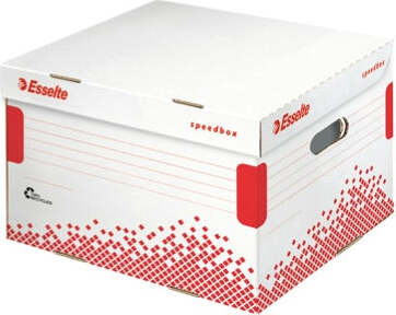 Scatola container Speedbox - Medium - 32 5x36 7cm - dorso 26 3 cm - Esselte [multipack] 15 pezzi Cancelleria e prodotti per ufficio/Archivio ufficio e accessori per scrivania/Archivio ufficio/Classificatori/Scatole Eurocartuccia - Pavullo, Commerciovirtuoso.it