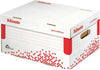 Scatola container Speedbox - Small - 25 2x35 5cm - dorso 19 3 cm - bianco e rosso - Esselte [multipack] 15 pezzi Cancelleria e prodotti per ufficio/Archivio ufficio e accessori per scrivania/Archivio ufficio/Classificatori/Scatole Eurocartuccia - Pavullo, Commerciovirtuoso.it