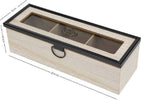 Scatola Contenitore In Legno Per T? Con Bacheca 3 Posti Scomparti Vetrina 219600 Casa, arredamento e bricolage > Cucina > Barattoli e Contenitori Trade Shop italia - Napoli, Commerciovirtuoso.it
