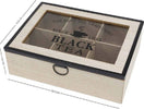 Scatola Contenitore In Legno Per T? Con Bacheca 6 Posti Scomparti Vetrina 219601 Casa, arredamento e bricolage > Cucina > Barattoli e Contenitori Trade Shop italia - Napoli, Commerciovirtuoso.it