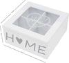 Scatola Contenitore Legno Bianco Home Bacheca 4 Scomparti Posti Vetrina 219614 Casa, arredamento e bricolage > Arredamento > Portaoggetti Trade Shop italia - Napoli, Commerciovirtuoso.it