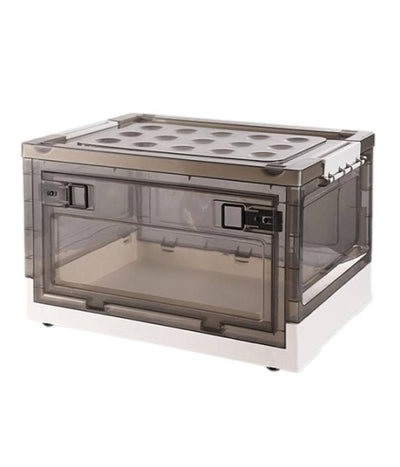 Scatola Contenitore Stoccaggio Pieghevole Salvaspazio Con Ruote 51 X 34 X 24 Cm