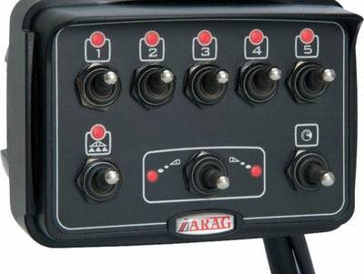 Scatola di comando per gruppi diserbo a 7 vie