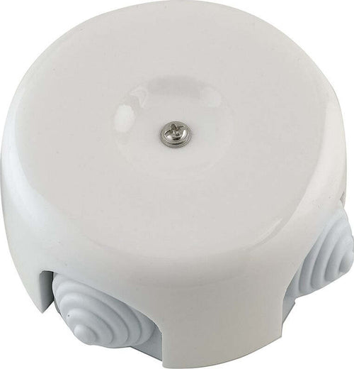 Scatola Di Derivazione Elettrica Clay In Porcelain Bianca 8X4,5Cm Illuminazione/Illuminazione bagno/Luci ad incasso Led Mall Home - Napoli, Commerciovirtuoso.it