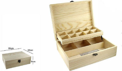 Scatola In Legno Portagioie Cassettiera Con 2 Ripiani Bacheca Per Gioielli 63812 Casa, arredamento e bricolage > Arredamento > Portaoggetti Trade Shop italia - Napoli, Commerciovirtuoso.it