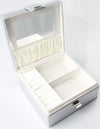SCATOLA PORTA OGGETTI BOX GIOIELLI COSMETICI IN SIMILPELLE CON SPECCHIO BIANCO Casa e cucina/Organizzazione interni/Cofanetti e scatole portagioie/Scatole Trade Shop italia - Napoli, Commerciovirtuoso.it