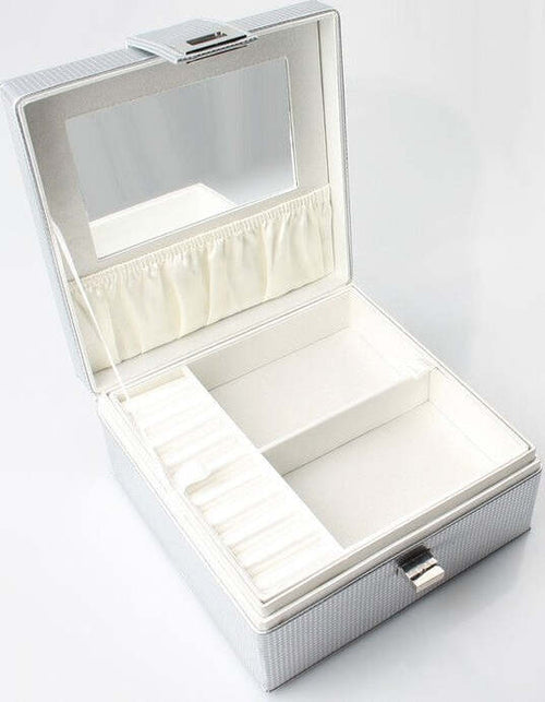 SCATOLA PORTA OGGETTI BOX GIOIELLI COSMETICI IN SIMILPELLE CON SPECCHIO BIANCO Casa e cucina/Organizzazione interni/Cofanetti e scatole portagioie/Scatole Trade Shop italia - Napoli, Commerciovirtuoso.it