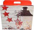 Scatola porta panettone in cartoncino bianco con lanterna natalizia h 43 cm Casa e cucina/Decorazioni per interni/Addobbi e decorazioni per ricorrenze/Decorazioni natalizie/Oggettistica MagiediNatale.it - Altamura, Commerciovirtuoso.it