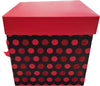 Scatola porta regali e panettone in cartoncino a Pois Rosso decorazioni natalizie Casa e cucina/Decorazioni per interni/Addobbi e decorazioni per ricorrenze/Decorazioni natalizie/Oggettistica MagiediNatale.it - Altamura, Commerciovirtuoso.it