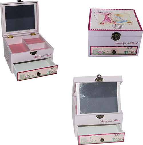 Scatola Portagioie Amicizia Jh514 Porta Gioielli 16x14x10cm Cassetto Specchio Casa, arredamento e bricolage > Arredamento > Portaoggetti Trade Shop italia - Napoli, Commerciovirtuoso.it