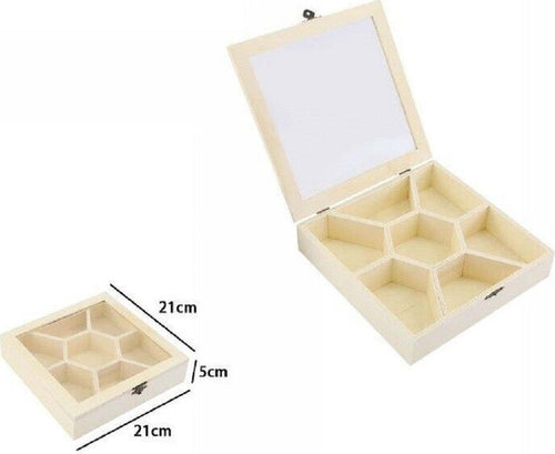 Scatola Portagioie In Legno Con Bacheca 7 Posti Scomparti Vetrina 74028a Ly-1417 Casa, arredamento e bricolage > Arredamento > Portaoggetti Trade Shop italia - Napoli, Commerciovirtuoso.it