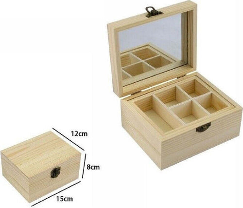 Scatola Portagioie In Legno Con Specchio 5 Posti Scomparti 74022a Ly-10658 Casa e cucina/Organizzazione interni/Cofanetti e scatole portagioie/Cofanetti Trade Shop italia - Napoli, Commerciovirtuoso.it