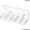 Scatola-Portaoggetti-10-Scomparti-Pratica-Scatola-Contenitore-Misura-18x3x3-Cm