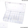 Scatola-Portaoggetti-12-Scomparti-Pratico-Contenitore-Misura-19x13x3.5-Cm