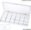 Scatola-Portaoggetti-18-Scomparti-Pratico-Contenitore-Misura-20.5x10.5x1.8-Cm