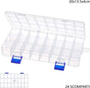 Scatola-Portaoggetti-24-Scomparti-Pratica-Scatola-Contenitore-Dim-20x13,5x4-Cm