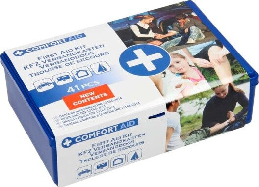 Scatola Primo Pronto Soccorso Kit 41 Pezzi Box Plastica Viaggio Emergenza Auto Auto e Moto/Accessori per auto/Accessori di emergenza/Kit di pronto soccorso Trade Shop italia - Napoli, Commerciovirtuoso.it