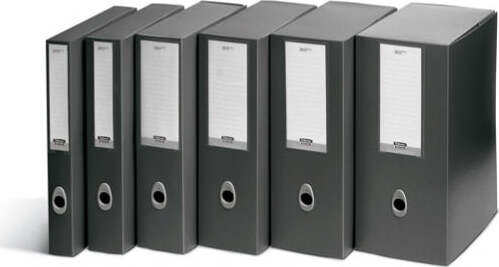 Scatola progetto Plus Vip - 34 5x24 5 cm - dorso 12 cm - grigio antracite - Fellowes [multipack] 5 pezzi Cancelleria e prodotti per ufficio/Archivio ufficio e accessori per scrivania/Archivio ufficio/Classificatori/Scatole Eurocartuccia - Pavullo, Commerciovirtuoso.it