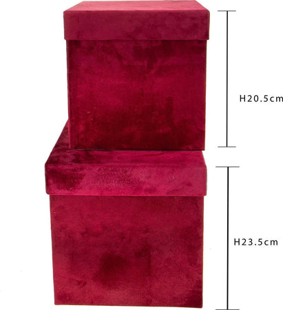 Scatola quadrata porta regali in velluto multiuso fai da te decorazioni natalizie da 23,5 cm Casa e cucina/Decorazioni per interni/Addobbi e decorazioni per ricorrenze/Decorazioni natalizie/Oggettistica MagiediNatale.it - Altamura, Commerciovirtuoso.it