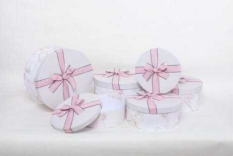 Scatola-regalo-Amicasa-AS1133-6-Set-6-Pz-con-Fiocco-Assortito