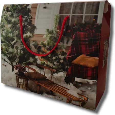 Scatola regalo scozzese con design per decorazioni e regali natalizi 28 x 25 cm Casa e cucina/Decorazioni per interni/Addobbi e decorazioni per ricorrenze/Decorazioni natalizie/Oggettistica MagiediNatale.it - Altamura, Commerciovirtuoso.it