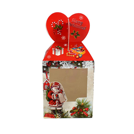 Scatola regalo di natale con decorazioni per regali natalizi