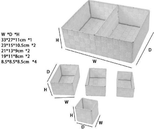Scatole In Tessuto Componibili Organizer Per Bagno Armadi Scaffali 79079 Grigio Casa e cucina/Organizzazione interni/Contenitori ceste e cestini/Contenitori con coperchio Trade Shop italia - Napoli, Commerciovirtuoso.it