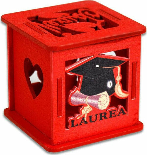 12 Cubo In Legno Rosso Con Coperchio Apribile Porta Confetti Bomboniera Laurea Casa e cucina/Hobby creativi/Materiali per hobby creativi/Forniture per feste/Bomboniere Trade Shop italia - Napoli, Commerciovirtuoso.it