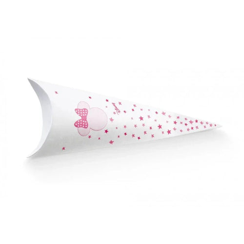 Scatolina Nascita Bimba Cono Disney Minnie Stars Rosa